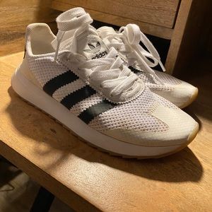White adidas sneakers